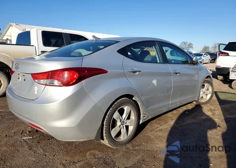 2013 Hyundai Elantra Gls from USA, damaged, VIN KMHDH4AE2DU669392